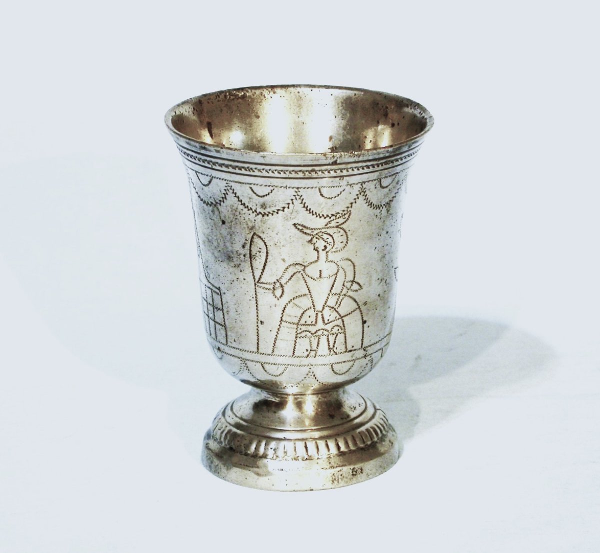 Pewter Cup - Paris, 18th Century-photo-2