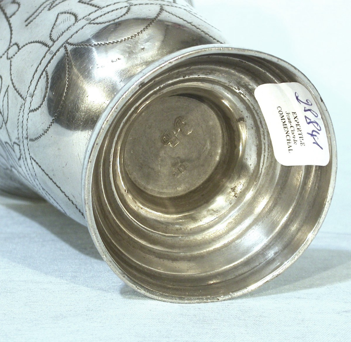 Pewter Cup - Paris, 18th Century-photo-4