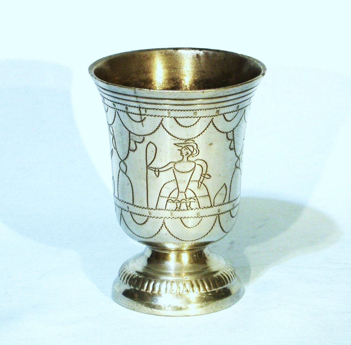 Pewter Cup - Paris, 18th Century-photo-2