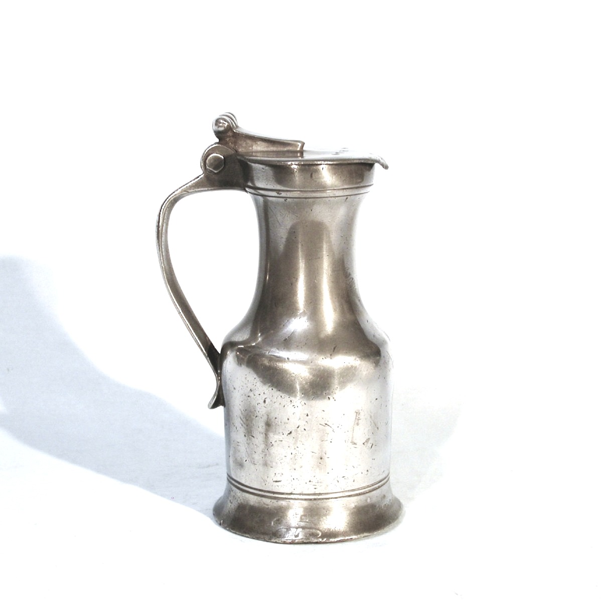 Pewter Wine Pitcher - Dieppe, 18th Century-photo-2