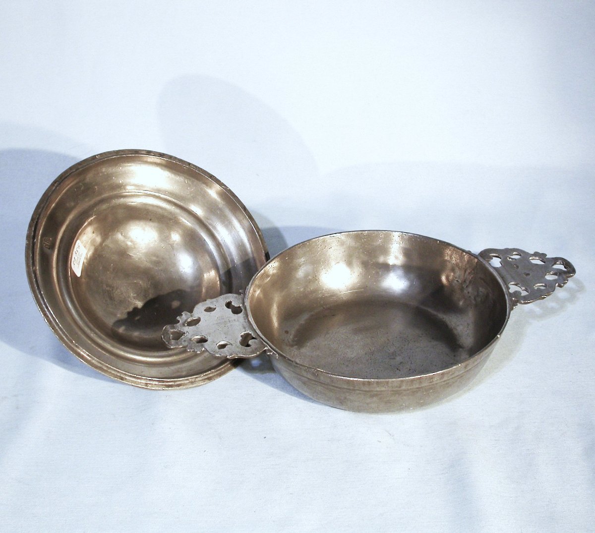 Pewter Bowl - Rouen (?), 18th Century-photo-3
