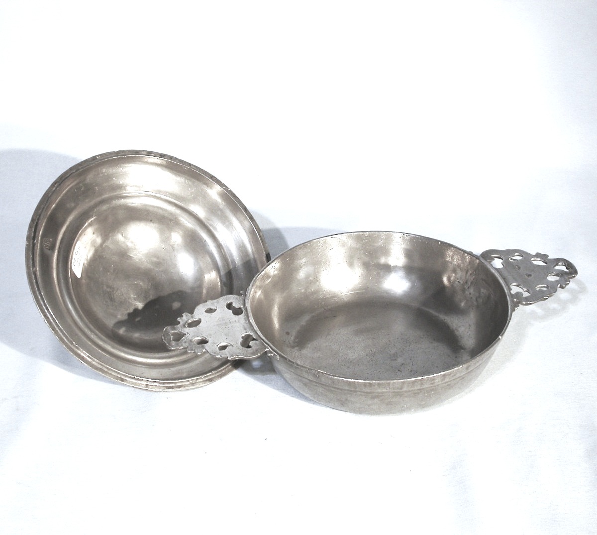 Pewter Bowl - Rouen (?), 18th Century-photo-3
