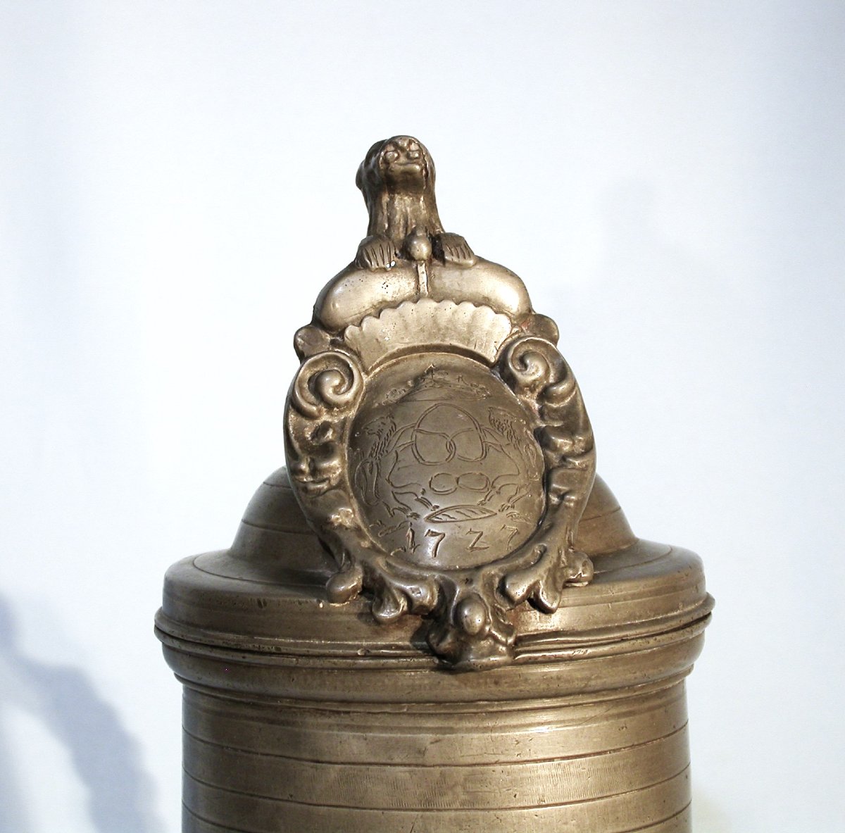 Very Large Pewter Corporate Mug - Bamberg (germany), 17th Century-photo-3