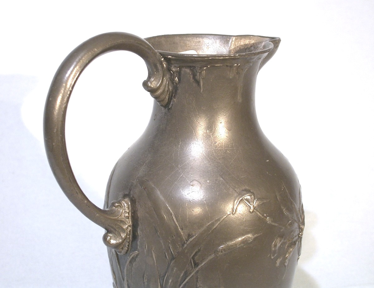 PICHET "ART NOUVEAU" EN MÉTAL ARGENTÉ  DE WMFB-photo-2