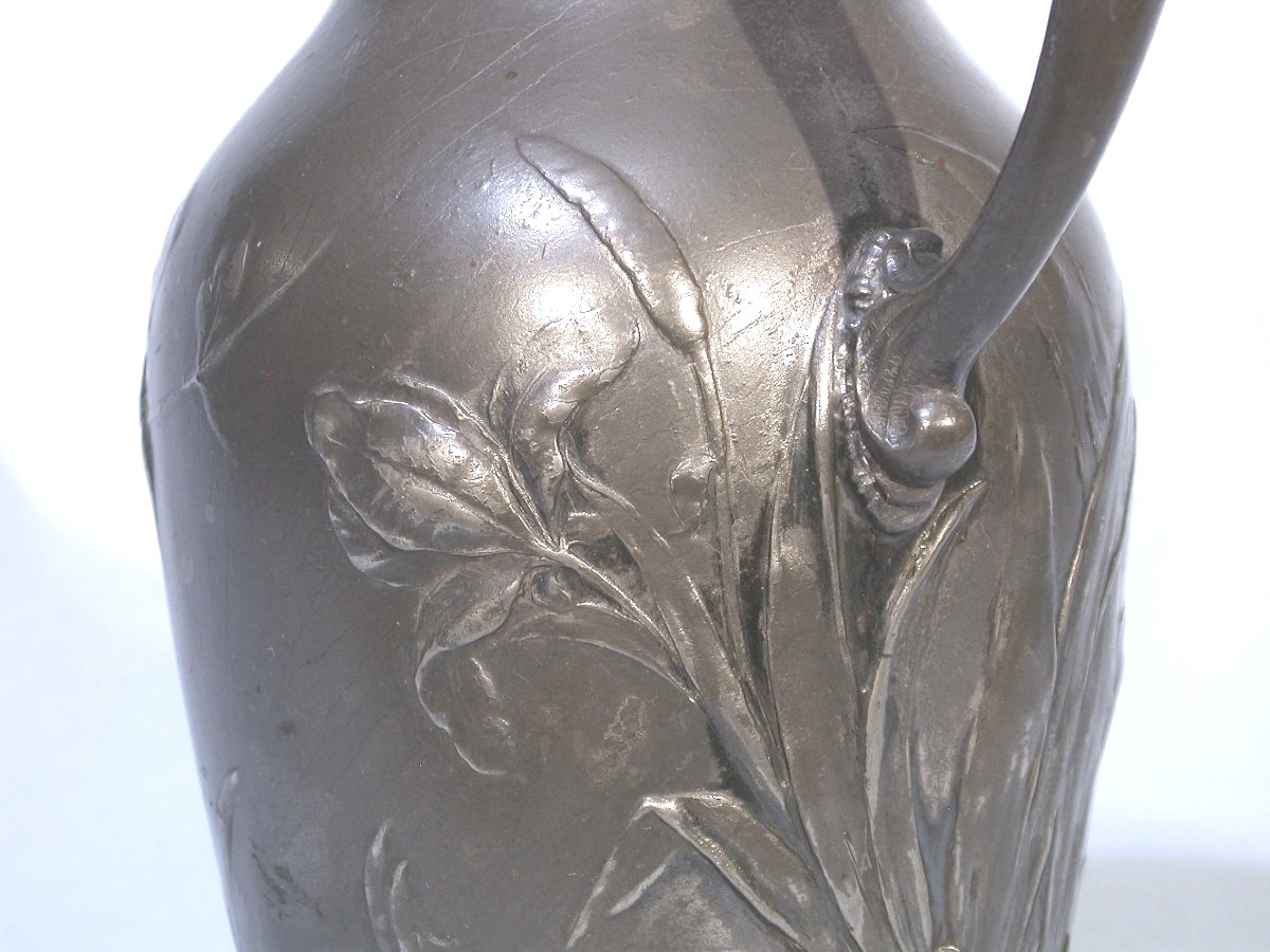 PICHET "ART NOUVEAU" EN MÉTAL ARGENTÉ  DE WMFB-photo-1