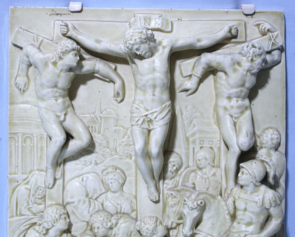 GRANDE CRUCIFIXION EN FAÏENCE - CHOISY-LE-ROI -photo-3