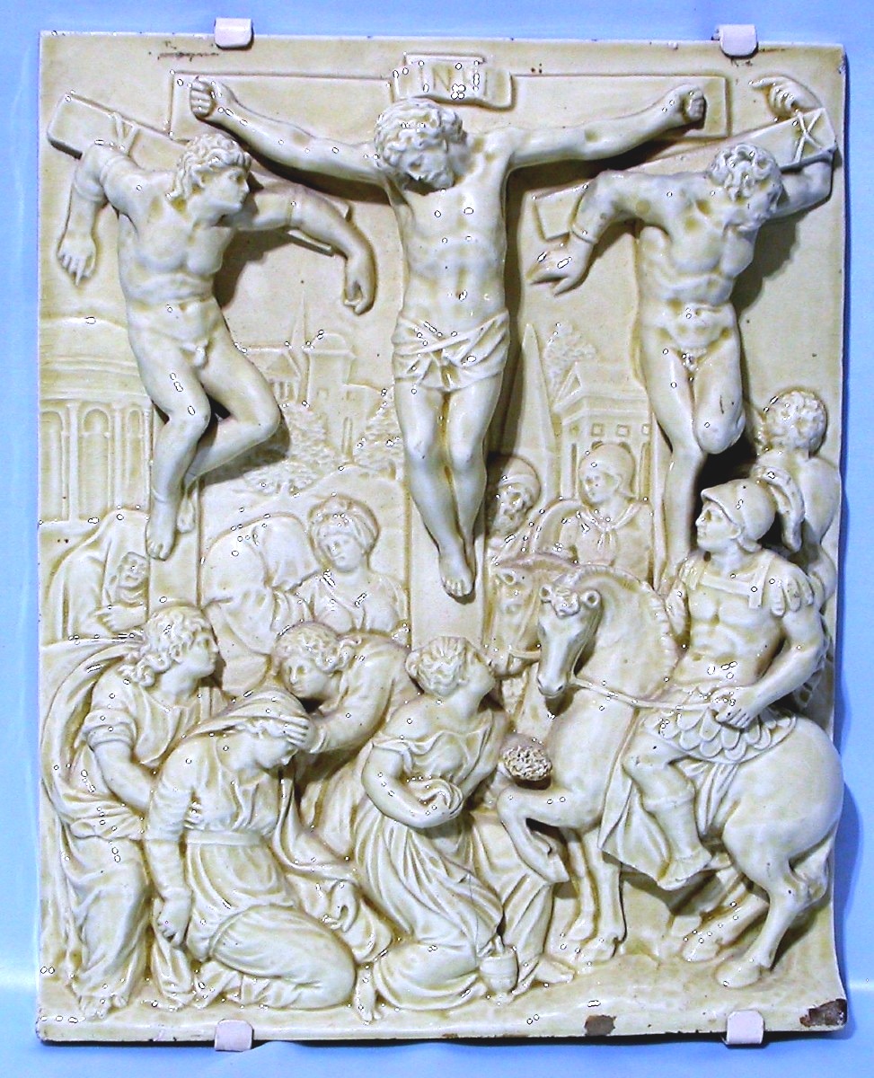 GRANDE CRUCIFIXION EN FAÏENCE - CHOISY-LE-ROI -photo-2