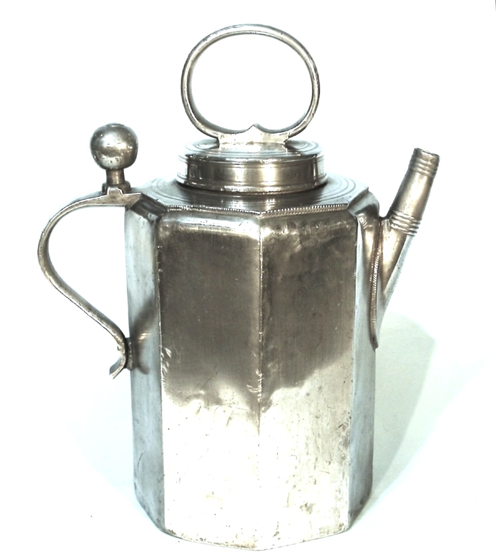 “schraubflasche” In Pewter - Rochlitz (saxon), 18th Century