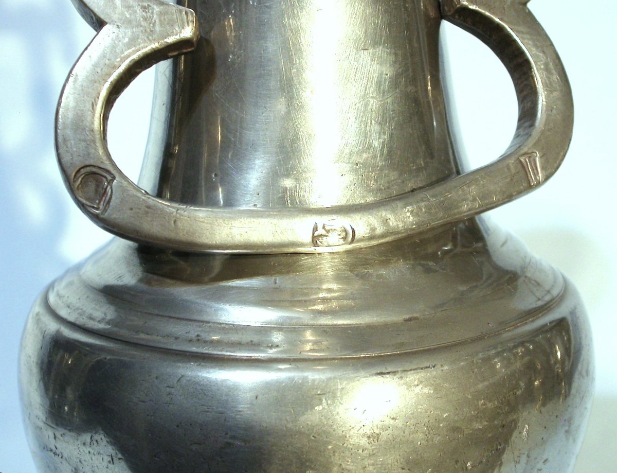 Large Pewter Cimarre - Joinville (champagne), Early 18th Century-photo-4