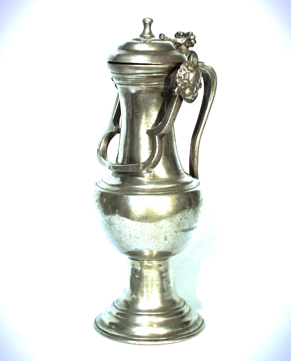 Large Pewter Cimarre - Joinville (champagne), Early 18th Century
