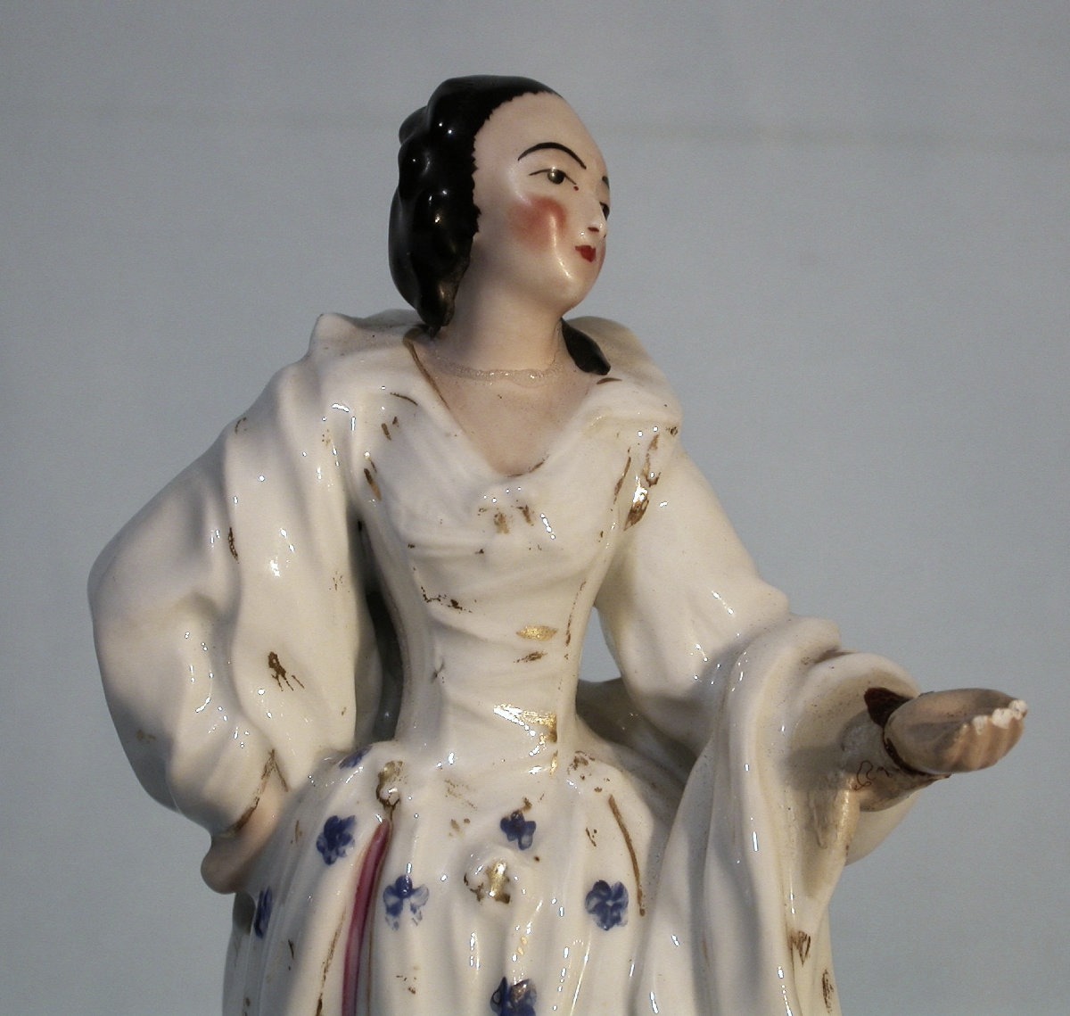 GROUPE EN PORCELAINE - LE JOUEUR DE CORNEMUSE XIX ème s-photo-3