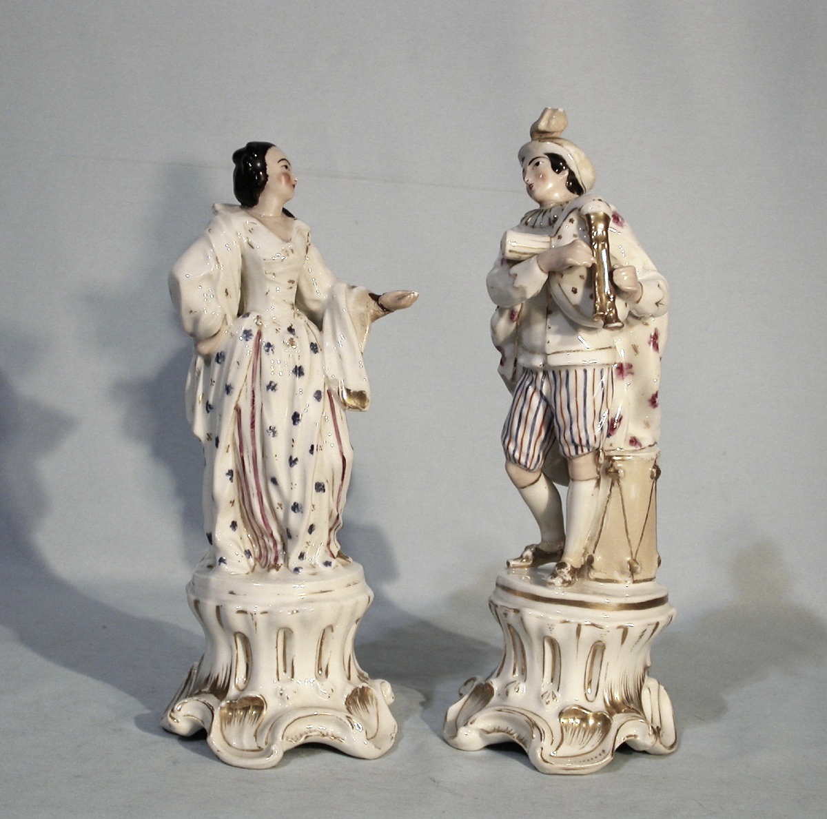 GROUPE EN PORCELAINE - LE JOUEUR DE CORNEMUSE XIX ème s-photo-8