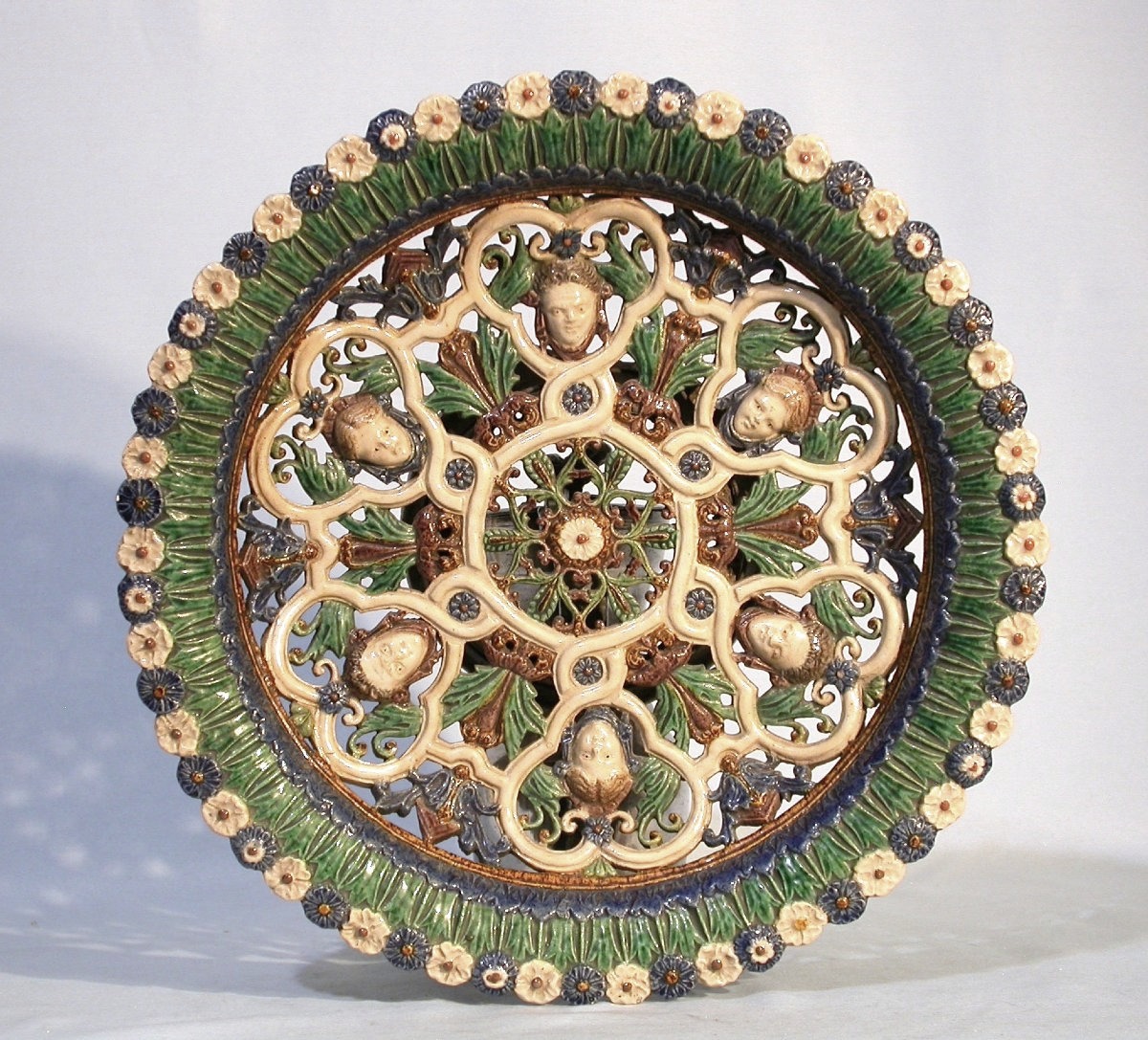 Glazed Earth Cup By George Pull After Bernard Palissy-photo-3