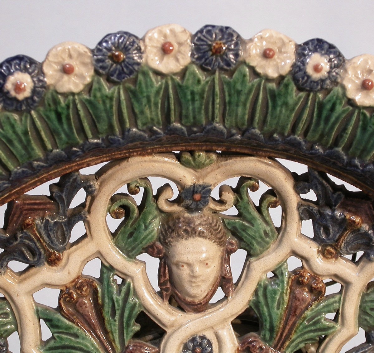 Glazed Earth Cup By George Pull After Bernard Palissy-photo-1