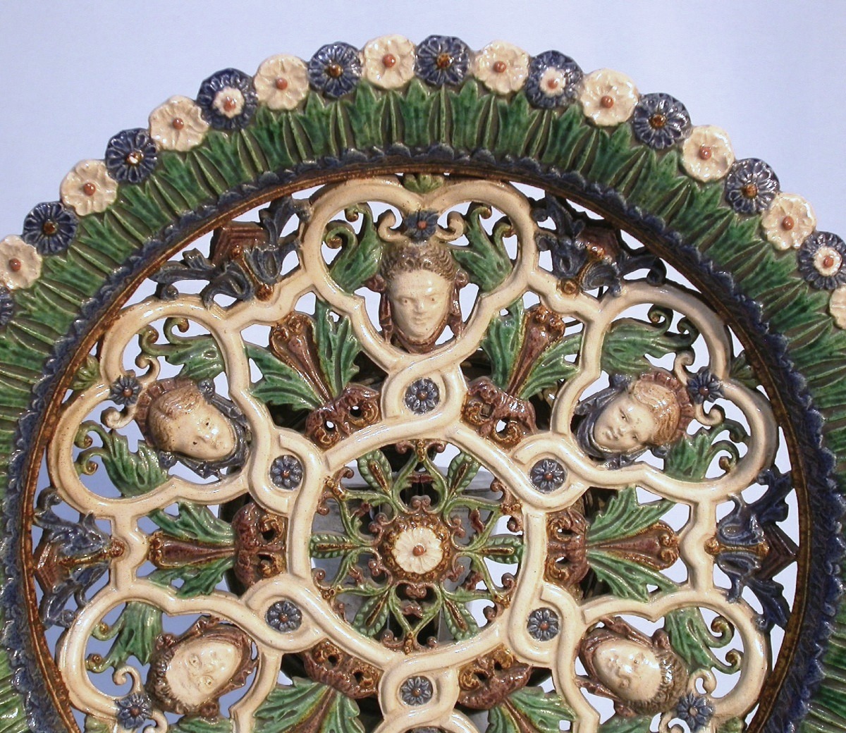 Glazed Earth Cup By George Pull After Bernard Palissy
