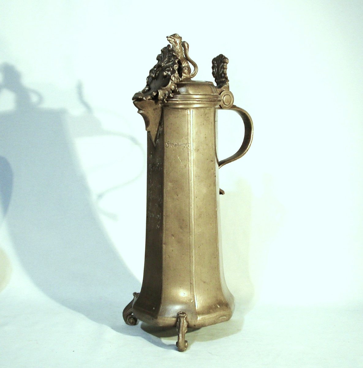 Large Corporate Pewter Mug - Gerolzhofen, Circa 1776-photo-2
