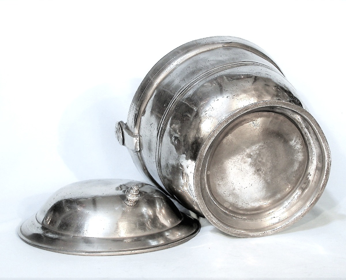 Pewter Dinner Carrier - Anjou, Circa 1800-photo-4