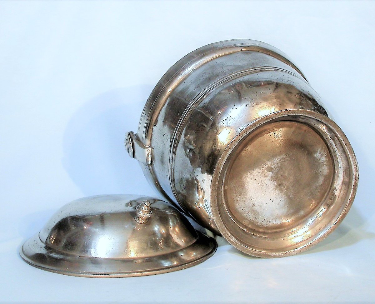 Pewter Dinner Carrier - Anjou, Circa 1800-photo-3