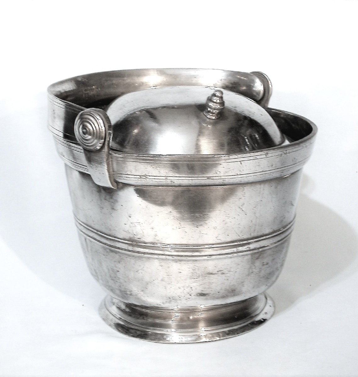 Pewter Dinner Carrier - Anjou, Circa 1800-photo-1