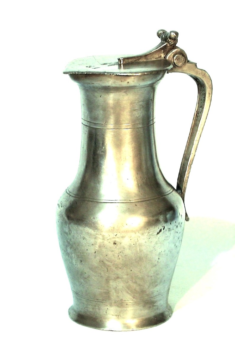 PICHET À VIN EN ETAIN - ESSOYES, XVIII ème s