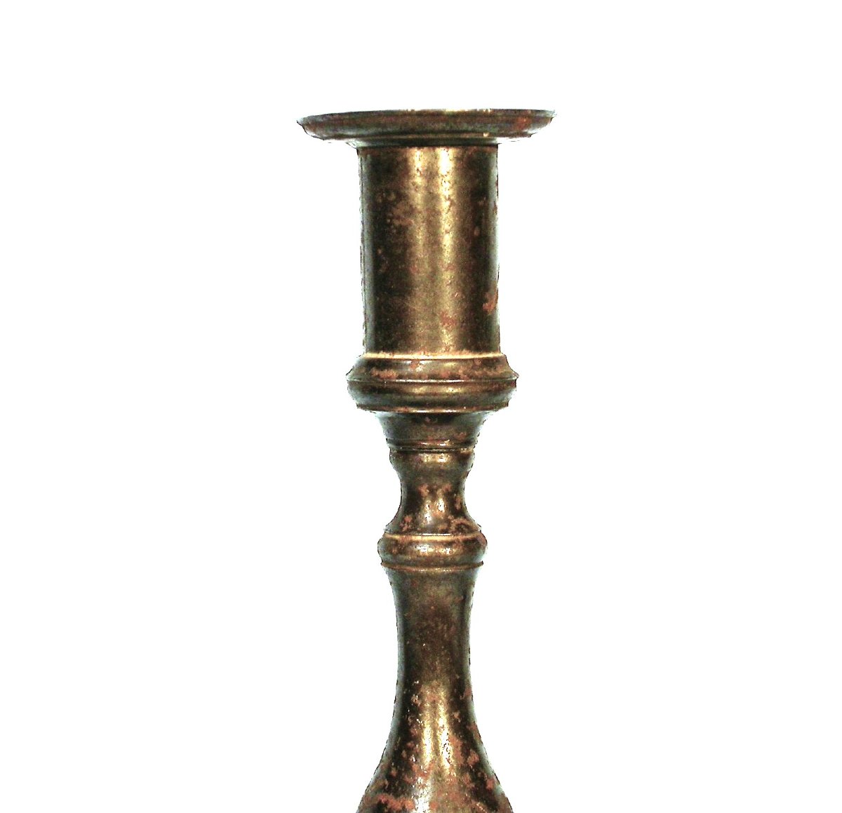 RARE PAIRE DE FLAMBEAUX EN FONTE DE FER, FIN DU XVIII ème s-photo-3