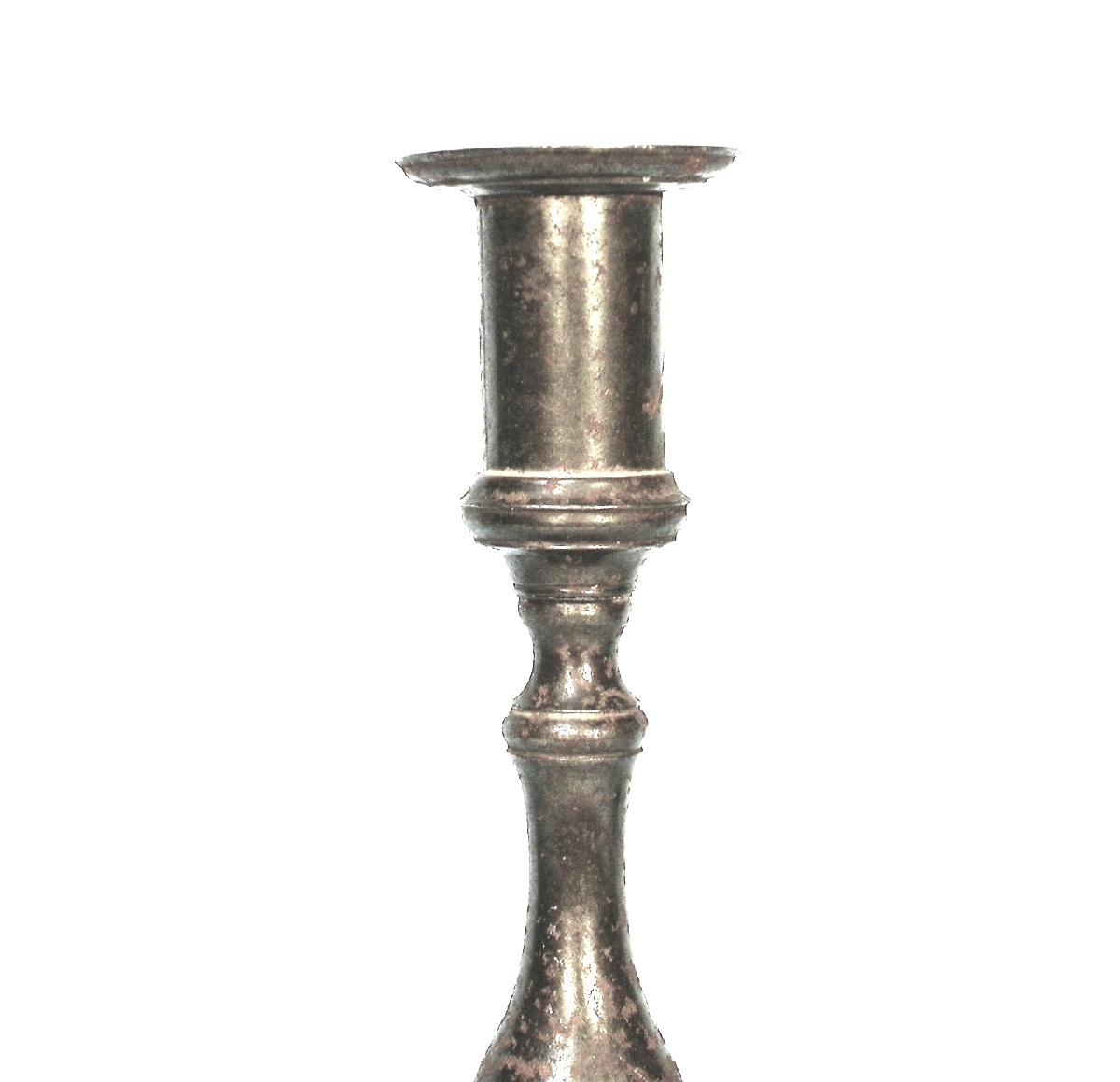 Rare Pair Of Cast Iron Candlesticks, Late 18th Century-photo-3