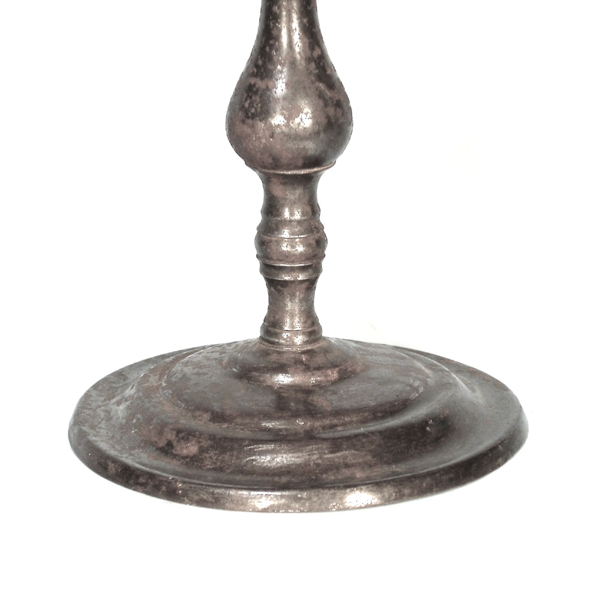 Rare Pair Of Cast Iron Candlesticks, Late 18th Century-photo-4