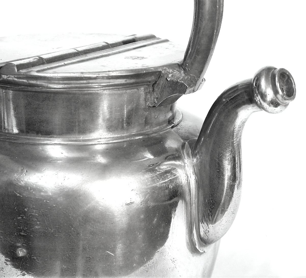 Pewter Jug - Lyon, 18th Century-photo-2