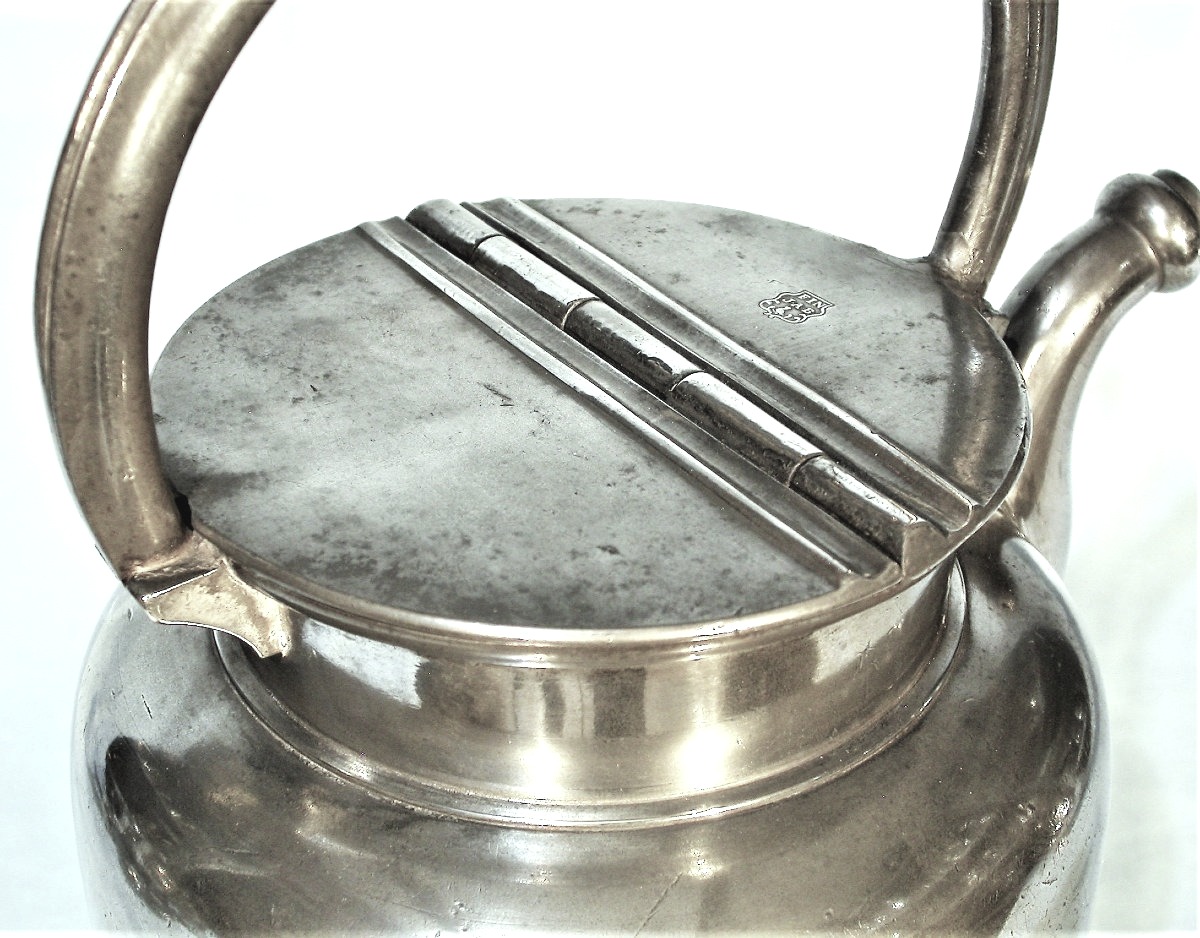 Pewter Jug - Lyon, 18th Century-photo-3