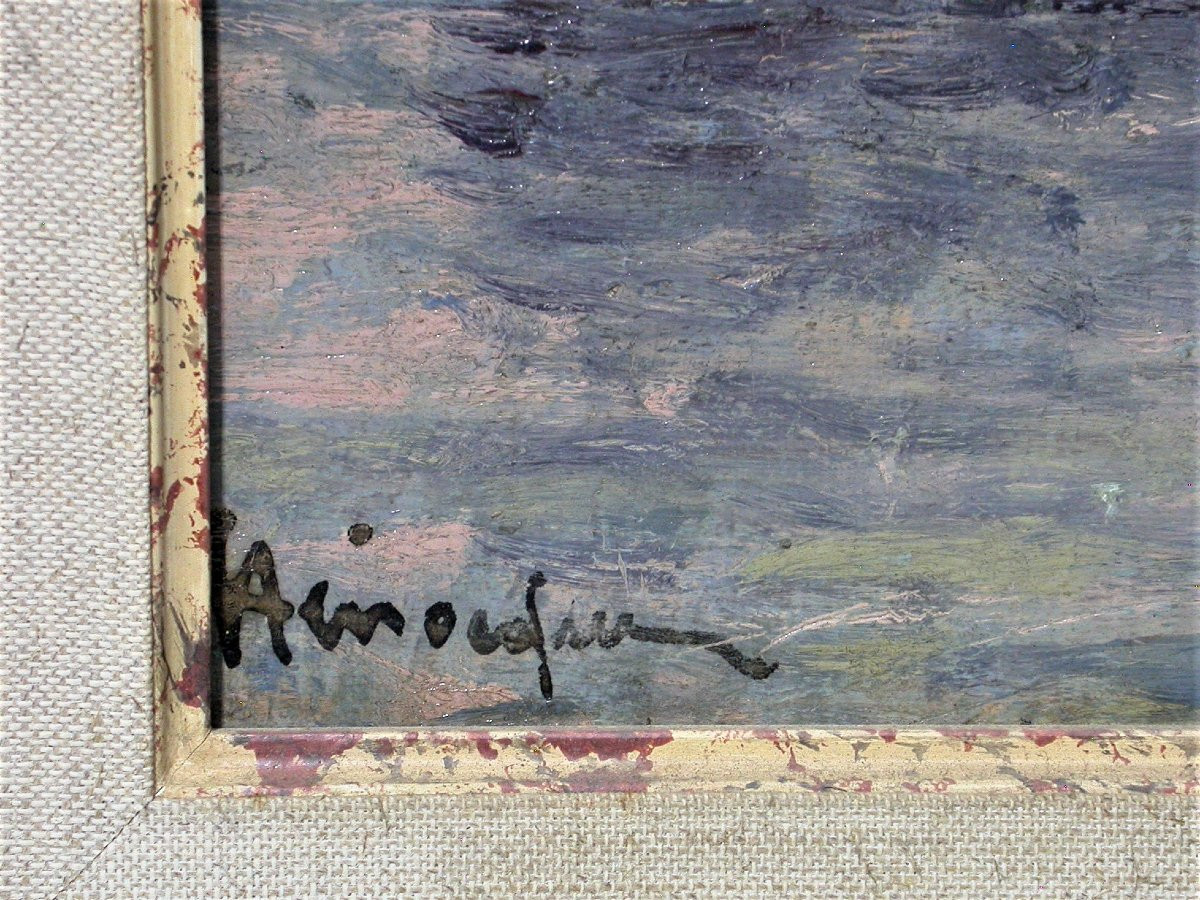 TABLEAU POST IMPRESSIONNISTE DE NARCISSE HENOQUE-photo-4