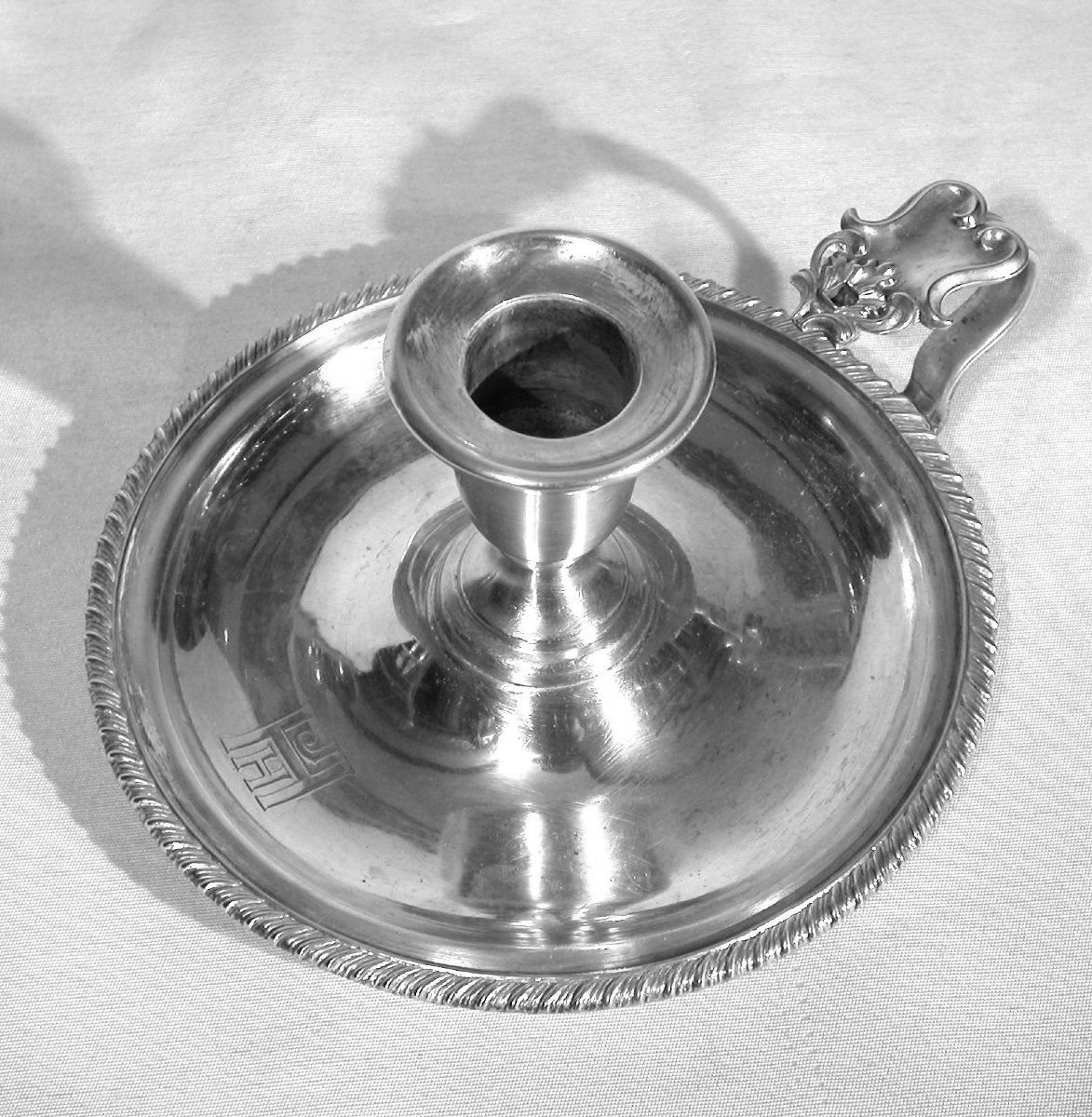 Silver-plated Candle Holder - Circa 1900-photo-2