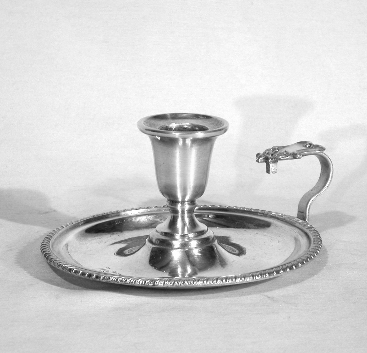Silver-plated Candle Holder - Circa 1900-photo-3