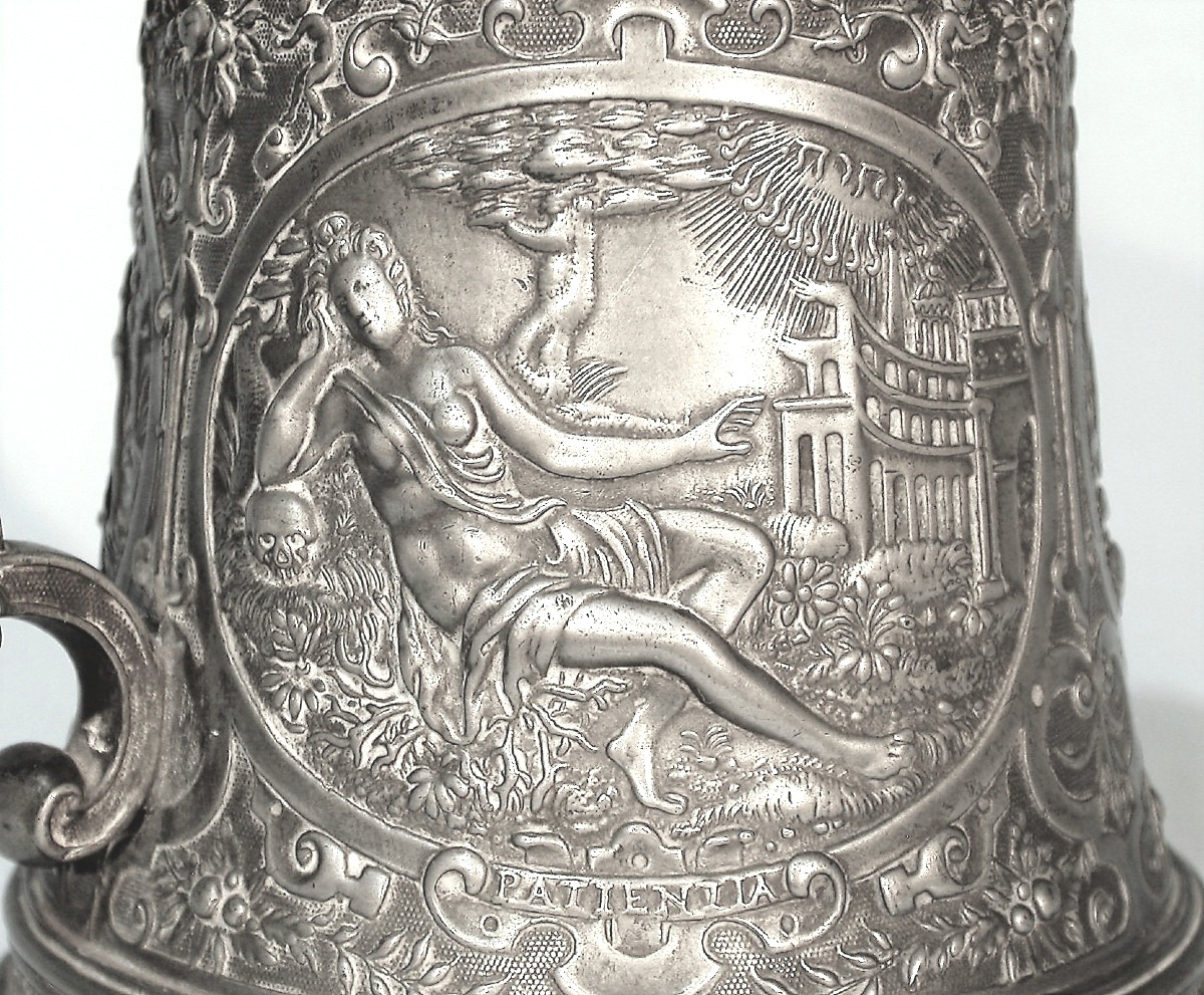 Pewter Tank After François Briot, 19th Century