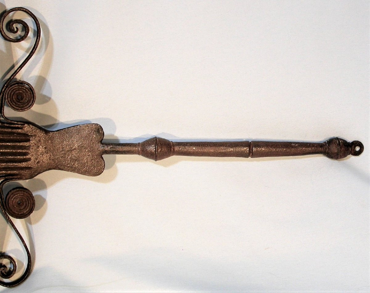 Large Wrought Iron Grill - France, 18th Century-photo-4