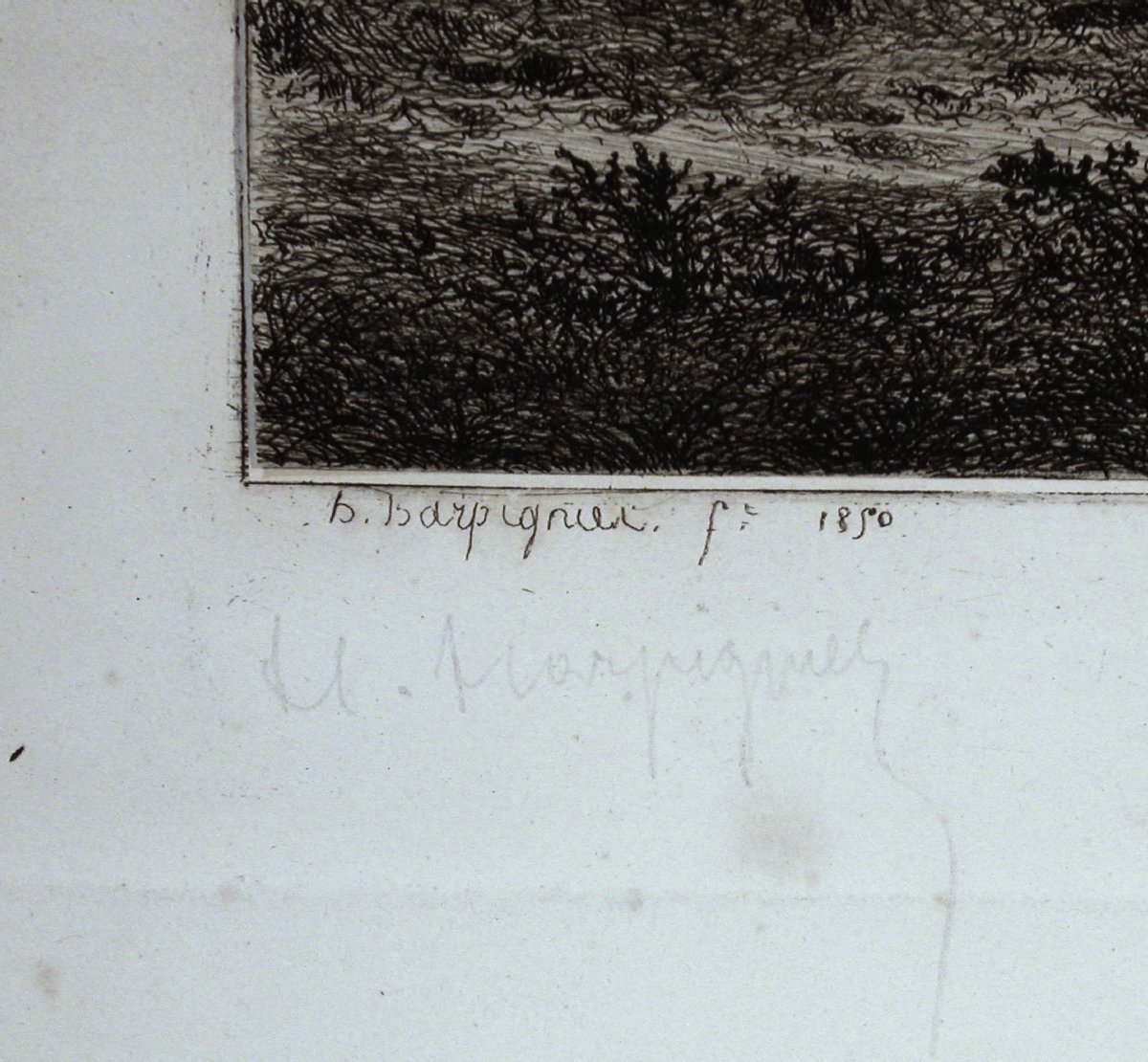 Engraving By Henri Harpignies-photo-3
