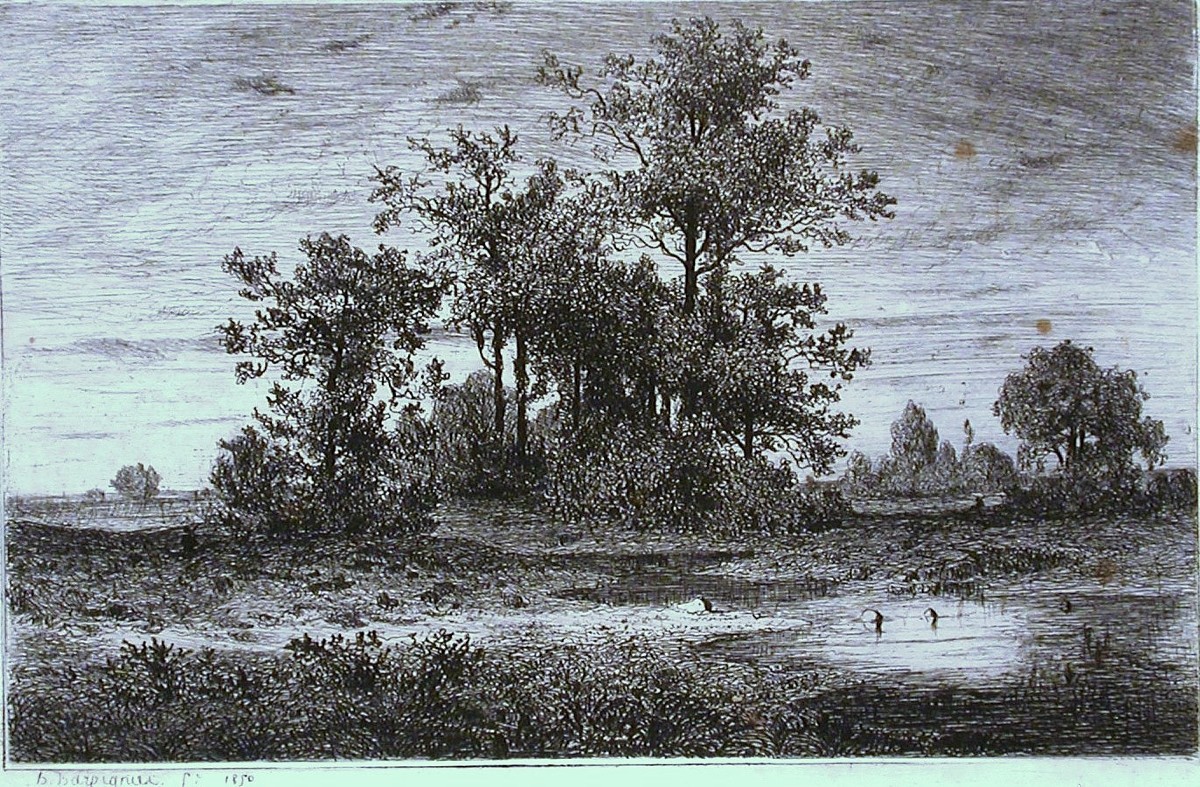 Engraving By Henri Harpignies