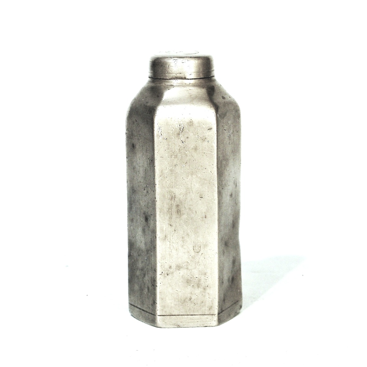 Small Pewter Wine Or Spirit Bottle - South Germany (?), Circa 1800-photo-2