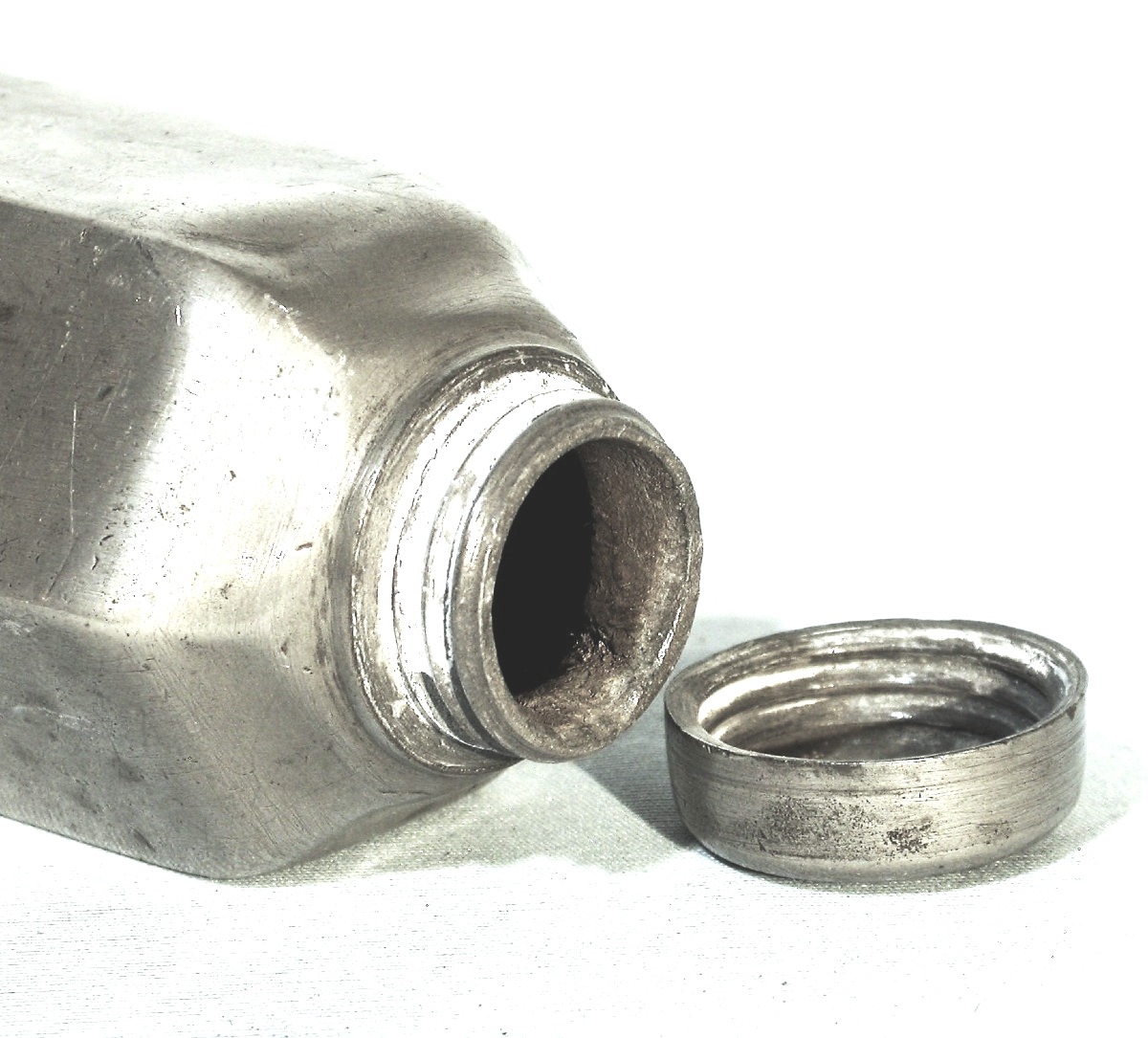 Small Pewter Wine Or Spirit Bottle - South Germany (?), Circa 1800-photo-4
