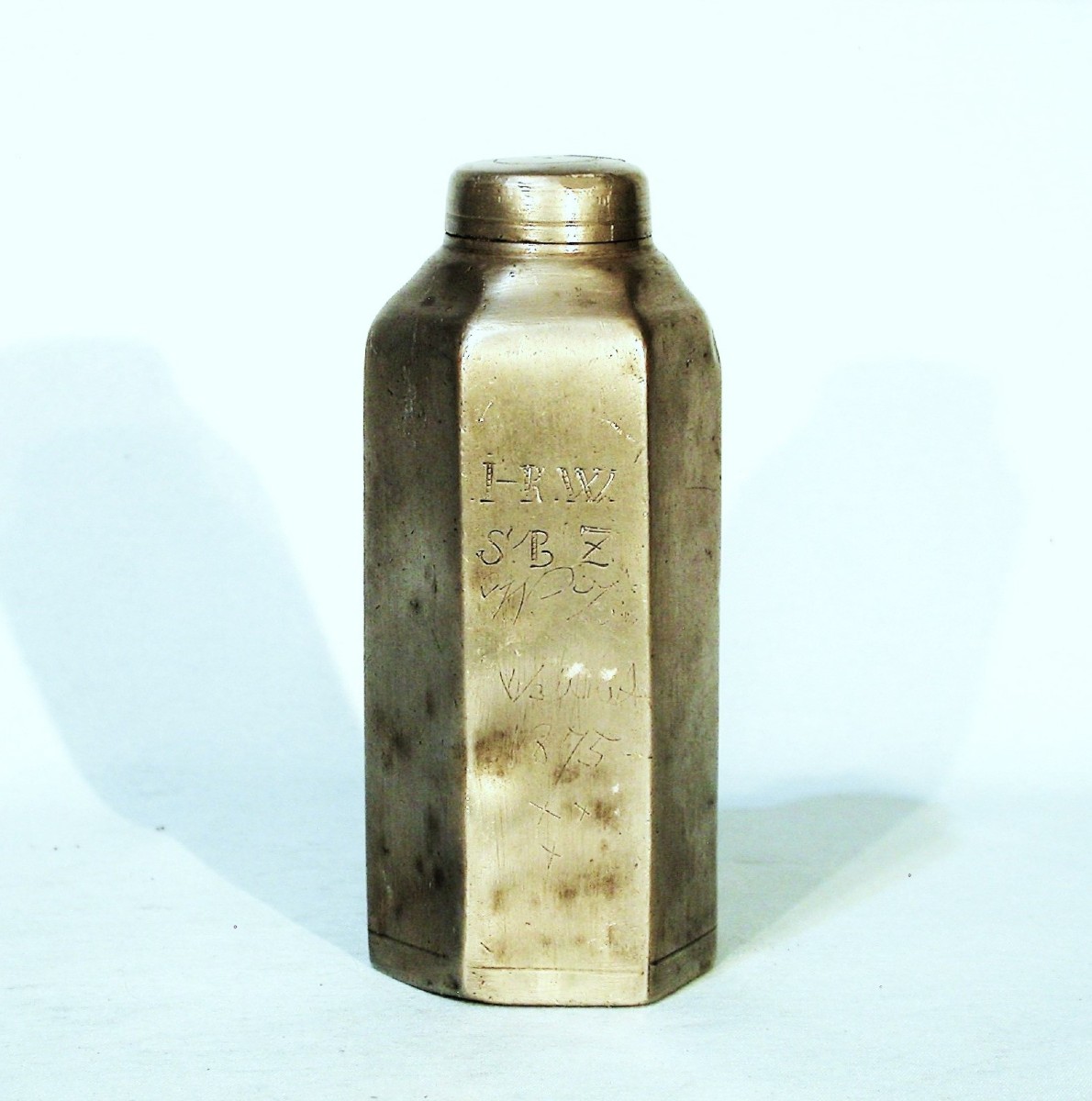 Small Pewter Wine Or Spirit Bottle - South Germany (?), Circa 1800-photo-4