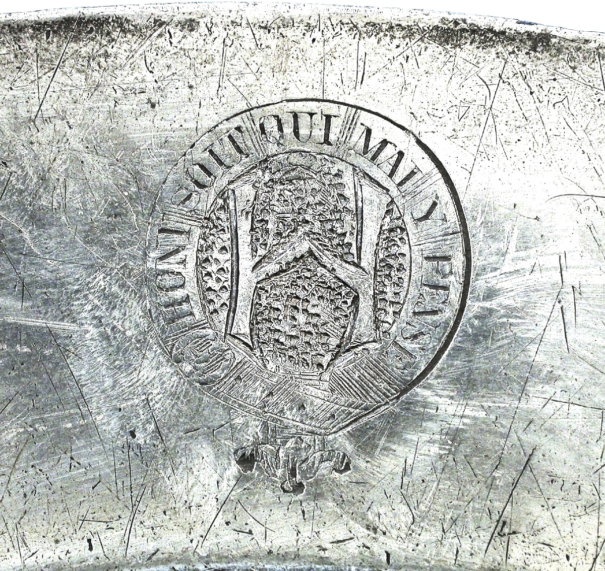 Large Pewter Dish - London, Early 19th Century-photo-1
