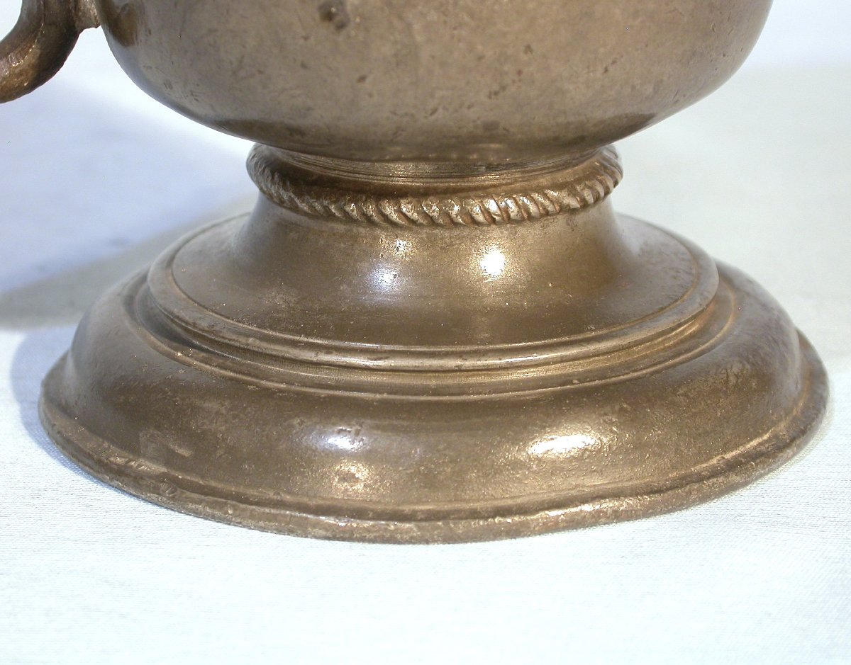 RARE AIGUIÈRE EN ÉTAIN  - METZ (?) - XVII ème s-photo-1