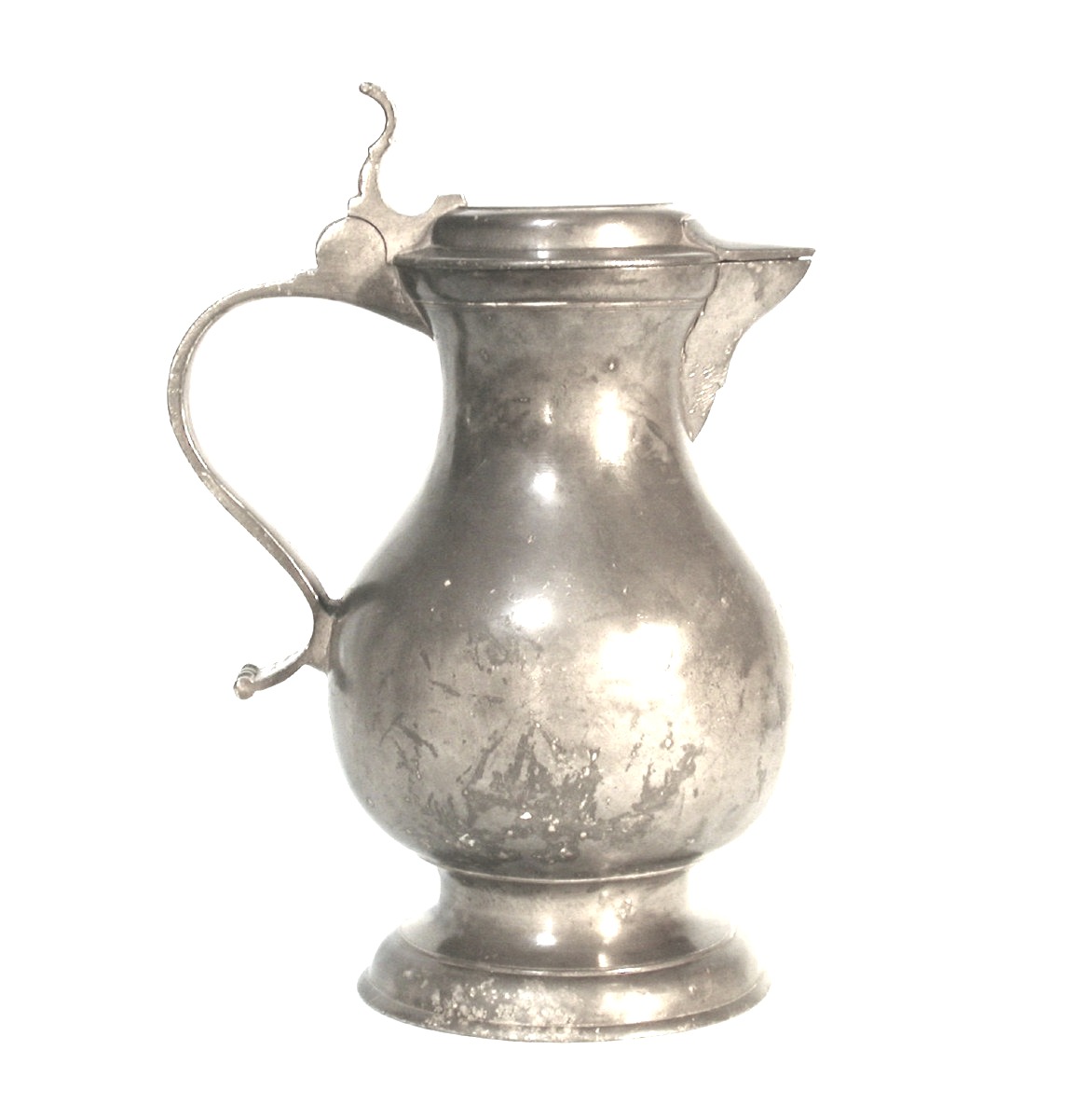 Pewter Baptism Jug - Strasbourg, 18th Century-photo-2