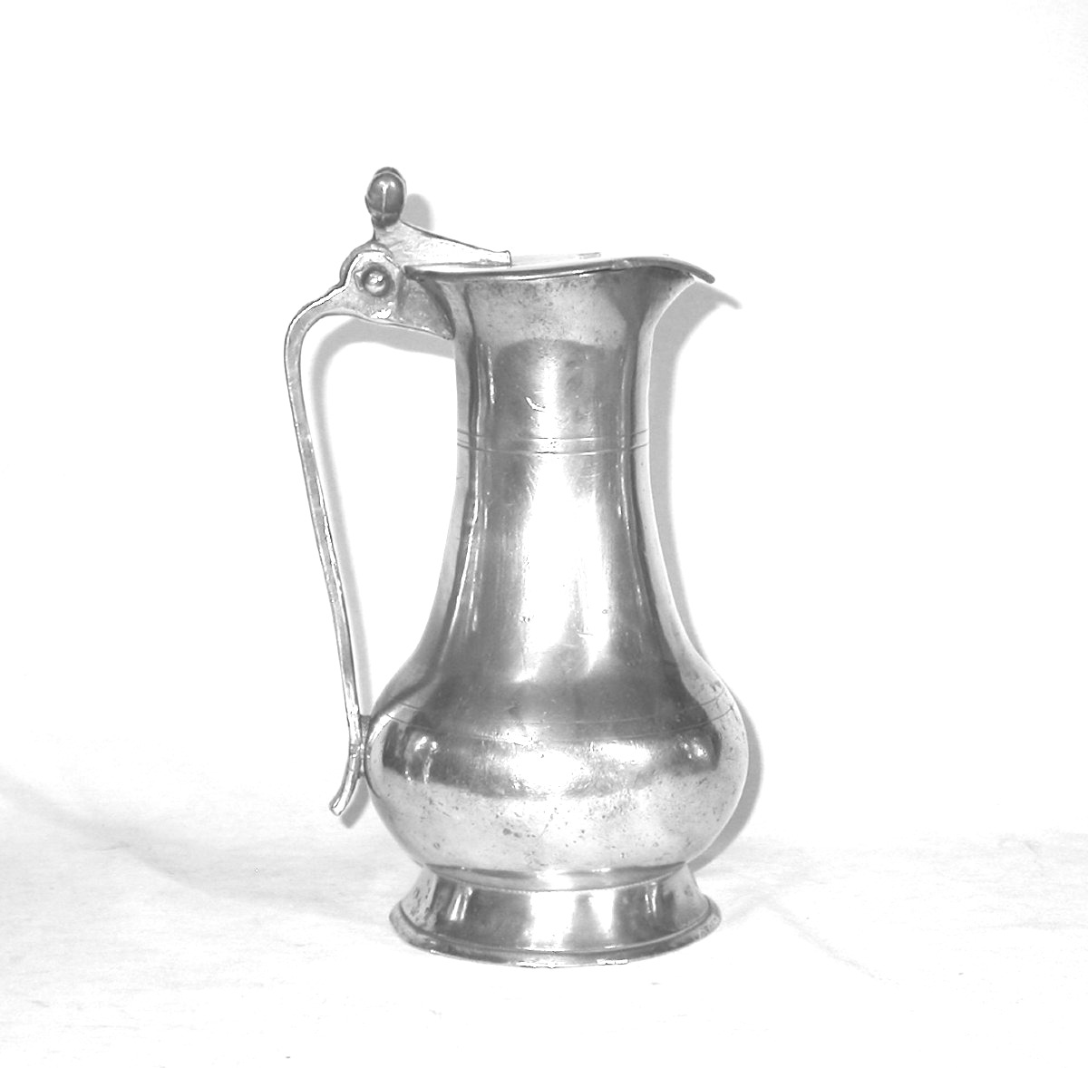 Pewter Wine Pitcher - Falaise, 18th Century-photo-2