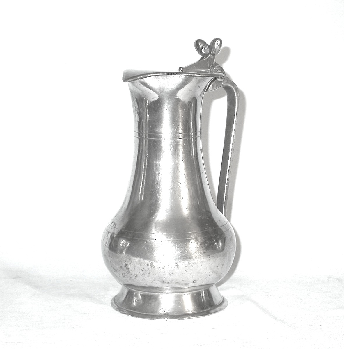 Pewter Wine Pitcher - Falaise, 18th Century-photo-5