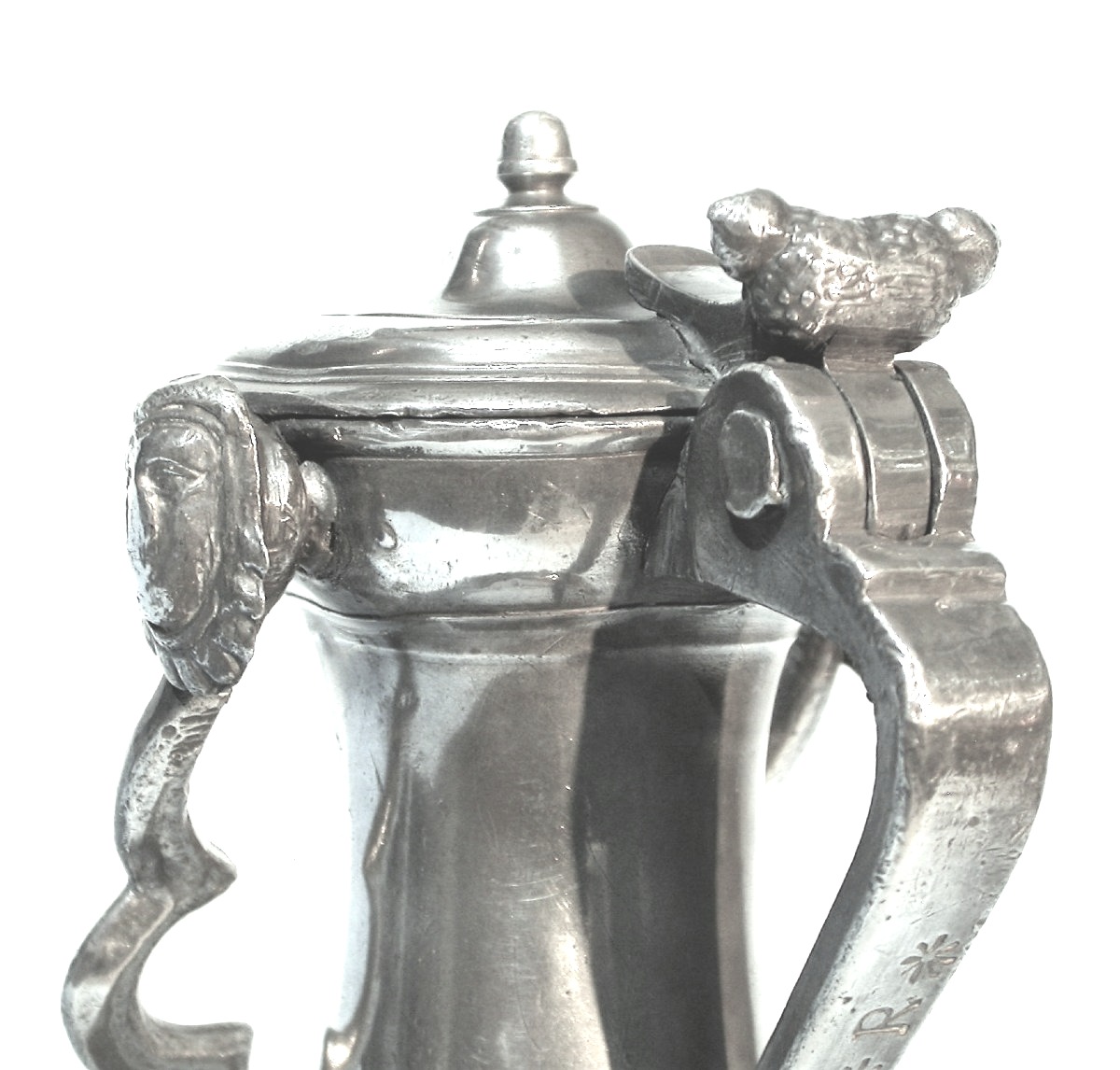 Pewter Cimarre - Champagne (montier-en-der), 18th Century-photo-4