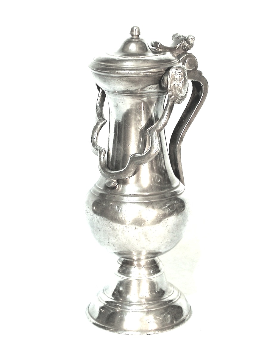 Pewter Cimarre - Champagne (montier-en-der), 18th Century-photo-3