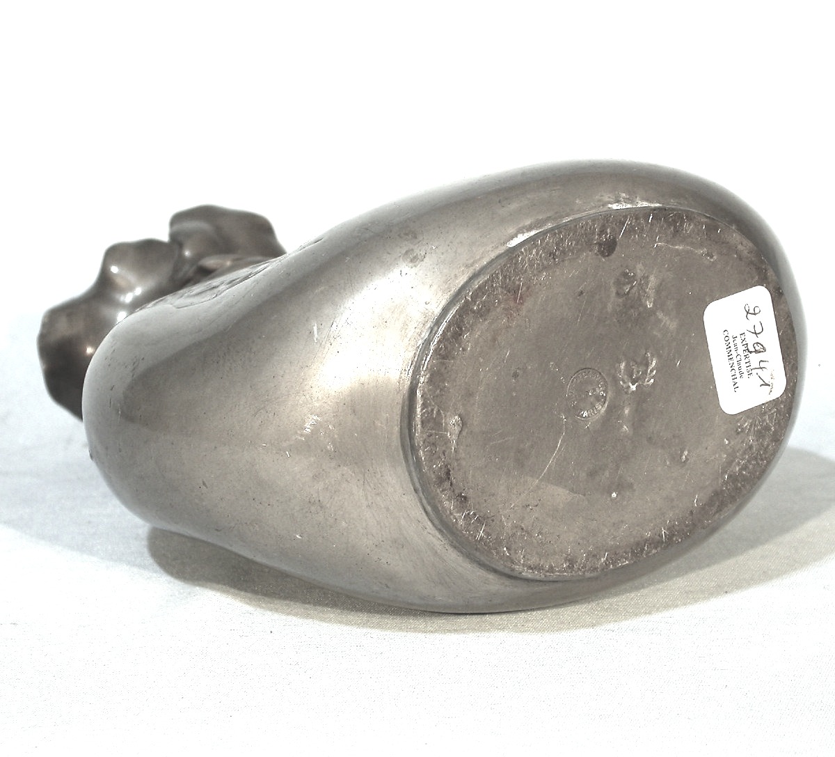 "art Nouveau" Pewter Bottle By Jules Desbois-photo-2