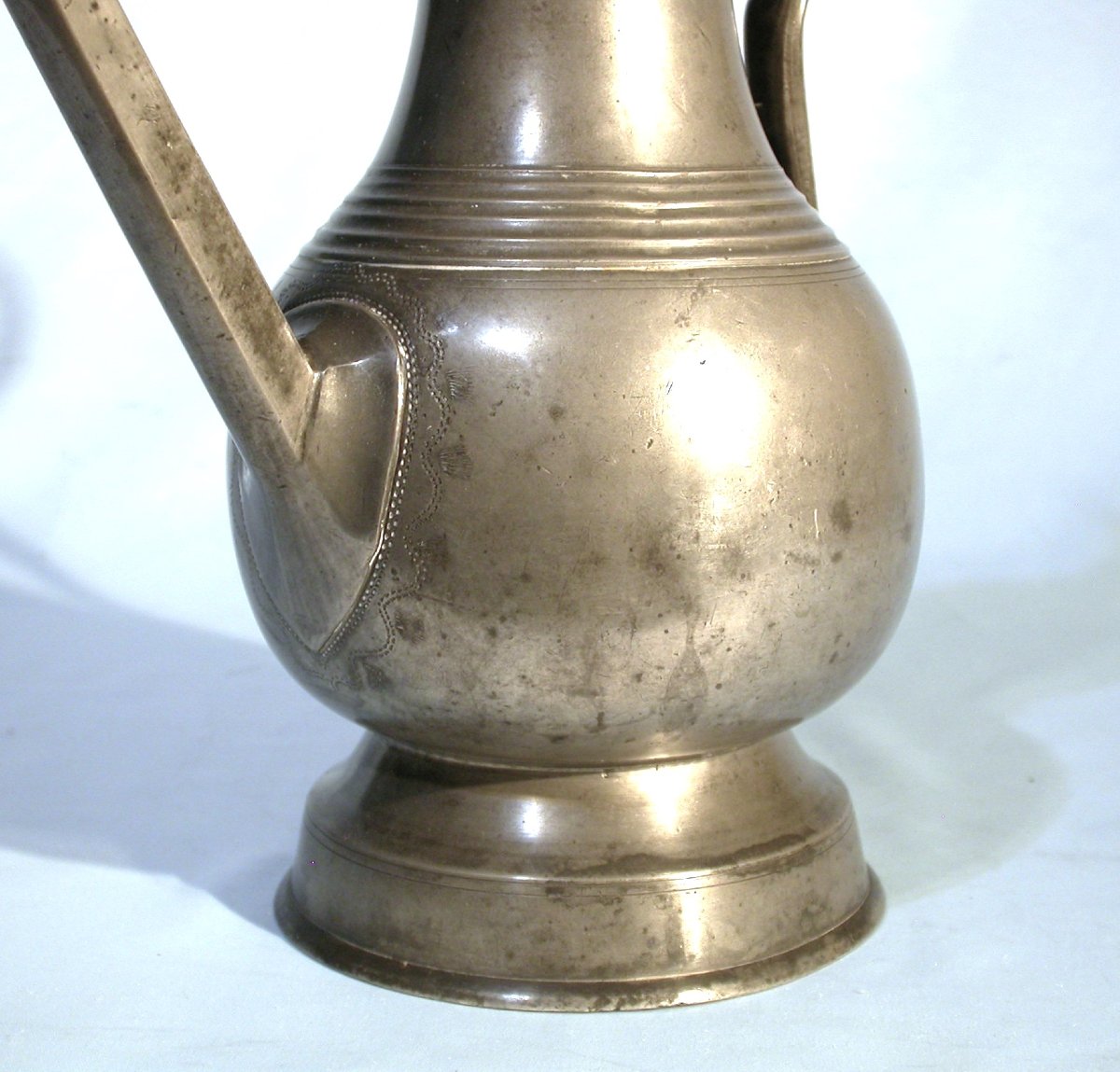 Pewter Ewer - Berne, 18th Century-photo-4