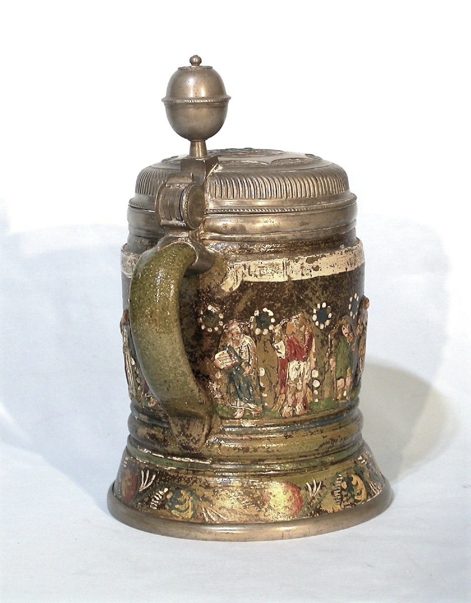 Stoneware Mug - Germany (creussen), Early 18th Century-photo-2