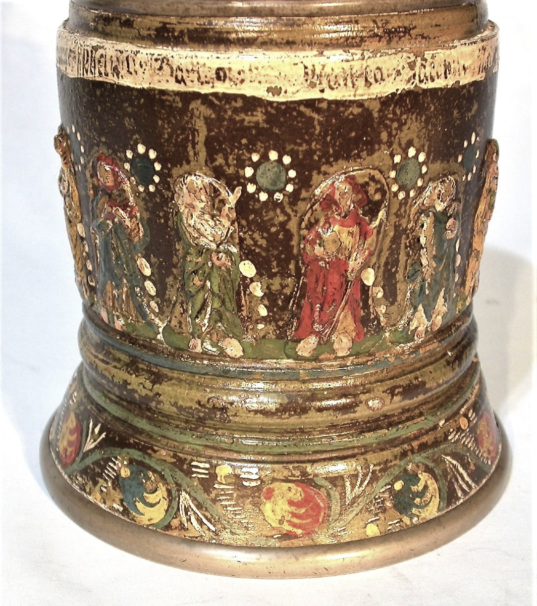 Stoneware Mug - Germany (creussen), Early 18th Century-photo-3